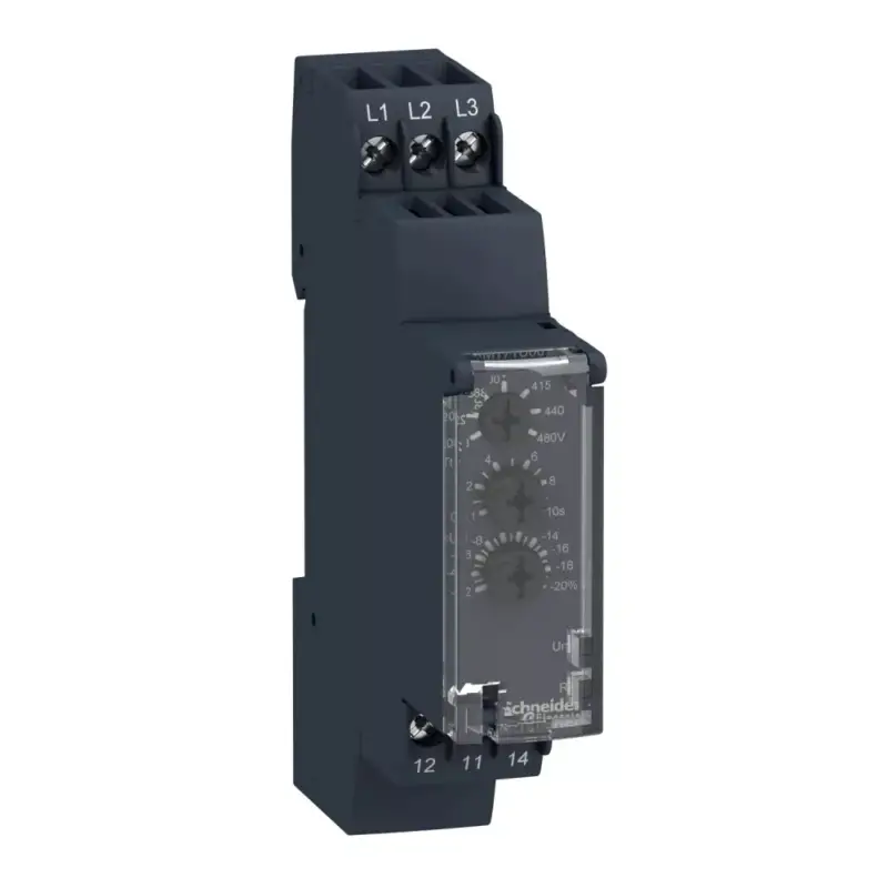 Schneider RM17TA00 Zelio Control háromfázisú fázisfigyelő relé, 1CO, 5A, 208…480VAC Olcsó