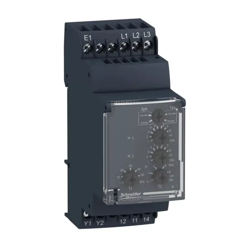 Akció Schneider RM35BA10 Zelio Control szivattyúvezérlő relé, 1f-3f, 1CO, 5A, 208…480VAC vagy 230VAC