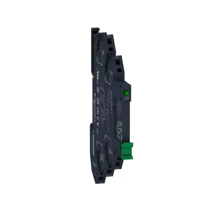 Kedvezmény Schneider SSL1A12BDPR SSL komplett sorkapocs szilárdtestrelé foglalattal, nullfesz kapcs, 1NO, 24...280VAC, 2A, 24VDC, rugós