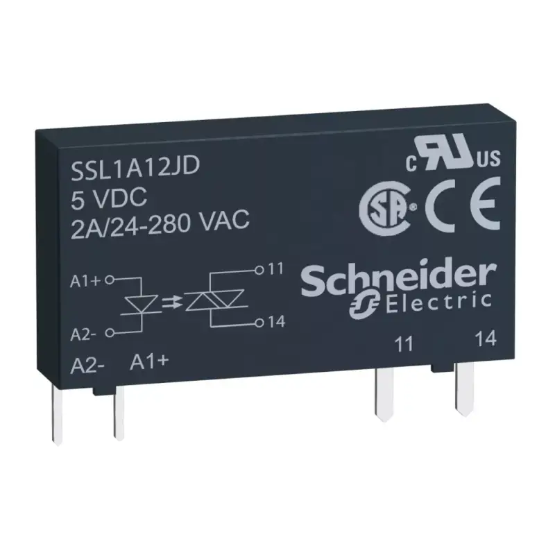 Biztonságos fizetés Schneider SSL1A12JDR SSL sorkapocs szilárdtestrelé, pillanat kapcs, 1NO, 24...280VAC, 2A, 12VDC