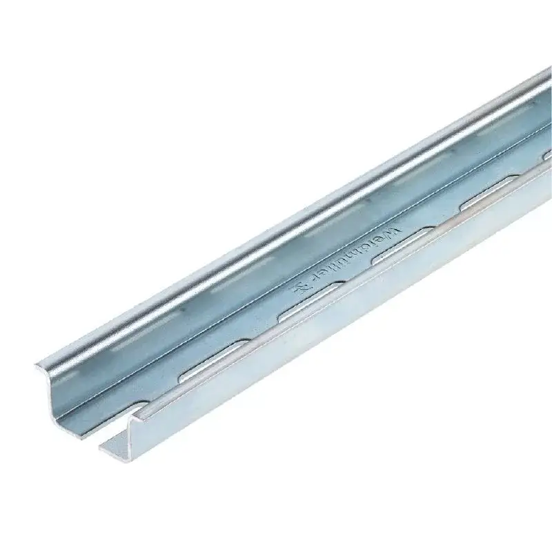 Gyors szállítás Weidmüller 0236500000 TS 35X15/LL 2M/ST/ZN Tartósín, TS 35, TS 35 x 15, aljzattal, Acél, galvanizált, krómozott