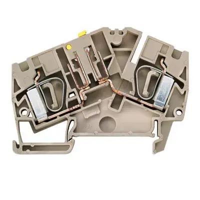 Weidmüller 1023830000 ZTR 6-2 Mérő-bontó sorkapocs, Húzórugós csatlakozás, 6 mm2;, 690 V, 32 A, Csuklós, Sötétbézs ( WEIDMÜLLER 1023830000 ) Népszerű