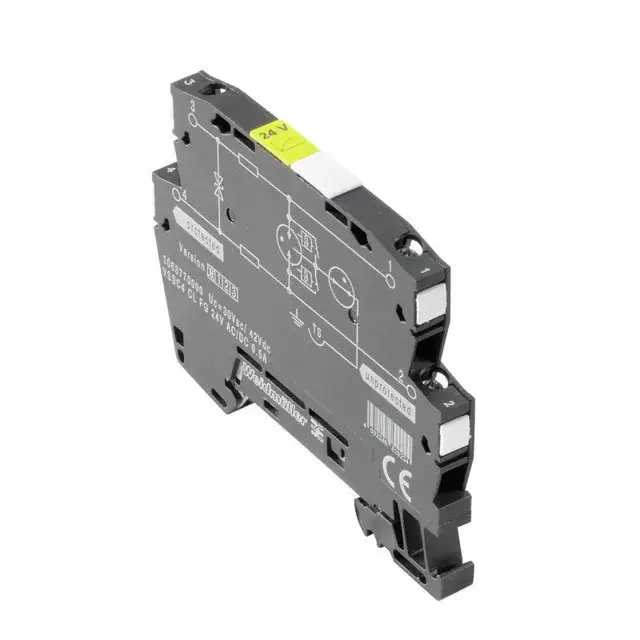 Weidmüller 1063730000 VSSC4 CL 24Vuc 0.5A Túlfeszültség-védelem műszerekhez és vezérléshez, 24 V, 34 V, 500 mA, IEC 61643-21, HART-compatible Biztonságos fizetés