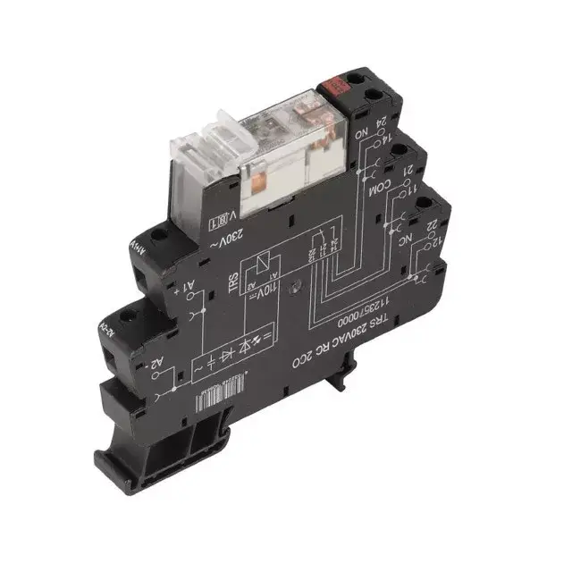 Weidmüller 1123570000 TRS 230VAC RC 2CO TERMSERIES, Relék, Érintkezők száma: 2 Váltóérintkező AgNi, Névleges vezérlőfeszültség: 230 V AC ±5 %, Folytonos áram: 8 A, Csavaros csatlakozás Biztonságos vásárlás