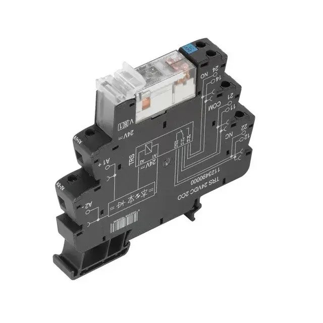 Weidmüller 1123730000 TRS 24VDC 2CO AU TERMSERIES, Relék, Érintkezők száma: 2 Váltóérintkező AgNi 5µm Au, Névleges vezérlőfeszültség: 24 V DC ±20 %, Folytonos áram: 8 A, Csavaros csatlakozás Nézd meg most