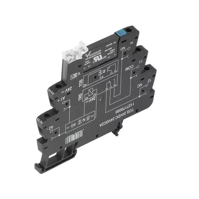 Weidmüller 1127410000 TOS 24VDC 230VAC1A TERMSERIES, Szilárdtest-relé, 1 Záróérintkező (Triak (nulla feszültségnél kapcsoló)), Névleges vezérlőfeszültség: 24 V DC ±20 % , Névleges kapcsolási feszültség: 24...240 V AC, Folytonos áram: 1 A, Csa Bestseller