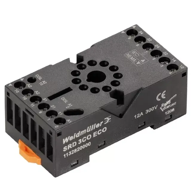 Weidmüller 1132820000 SRD ECO 3CO D-SERIES DRR, Relé talp, Érintkezők száma: 3 Váltóérintkező, Folytonos áram: 12 A, Csavaros csatlakozás Expressz szállítás