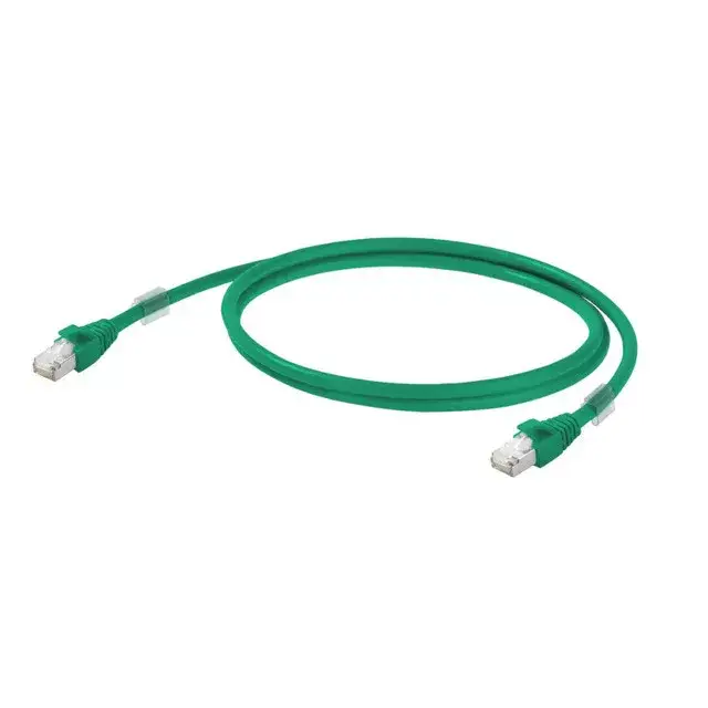 Kedvezményes ár Weidmüller 1251590010 IE-C6FP8LG0010M40M40-G Patchkábel, RJ45 IP 20, RJ45 IP 20, Cat.6<sub>A</sub> / E osztály<sub>A</sub> (ISO/IEC 11801 2010), LSZH, 1 m