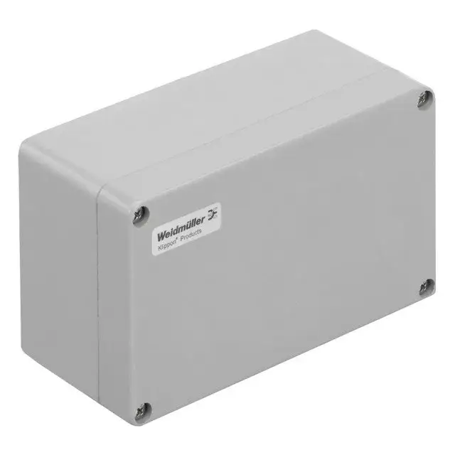 Weidmüller 1305880000 KLIPPON POK 122209 Klippon POK (polyester empty enclosure), Üres ház, Magasság: 120 mm, Szélesség: 220 mm, Mélység: 90 mm, Anyag: üvegszál erősítésű poliészter, kezeletlen, polírozott, Ezüstszürke Bestseller