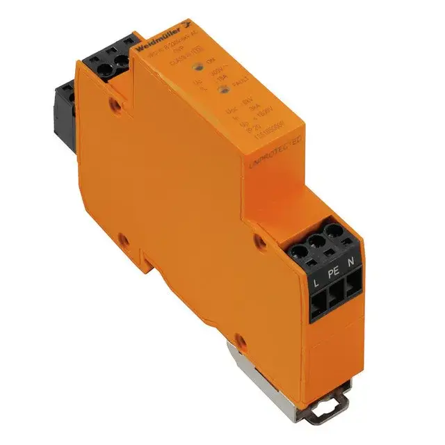 Szuper akció Weidmüller 1351650000 VPU III R 230V/6KV AC Túlfeszültség-levezető, Kisfeszültség, telekommunikációs érintkezővel, Single-phase, U<sub>P</sub>(L/N-PE) ≤ 1200 V