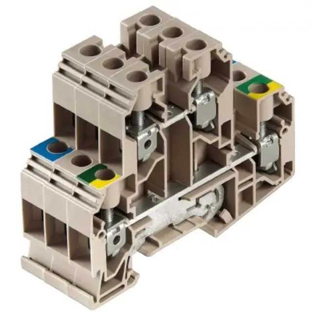 Vásárlói kedvenc Weidmüller 1415540000 WDK 10 SET BCD Átvezető sorkapocs, Kétemeletes sorkapocs, Csavaros csatlakozás, 10 mm2;, 800 V, 57 A, Sötétbézs