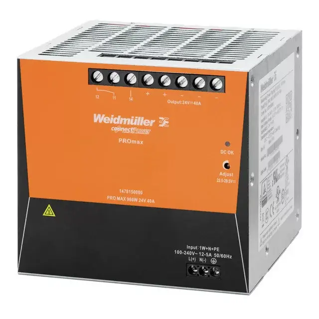 Weidmüller 1478270000 PRO MAX 960W 48V 20A Áramellátás, tápegység, 48 V Kedvezmény
