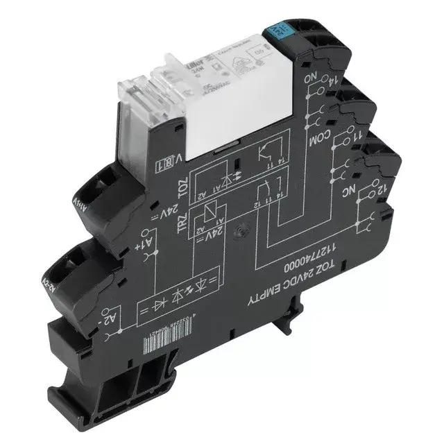 Weidmüller 1479840000 TRZ 24VDC 1CO 16A TERMSERIES, Relék, Érintkezők száma: 1 Váltóérintkező AgNi, Névleges vezérlőfeszültség: 24 V DC ±20 %, Folytonos áram: 16 A, Húzókengyeles csatlakozás Ajánlat