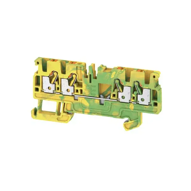 Expressz kézbesítés Weidmüller 1521540000 A4C 2.5 PE Földelő sorkapcsok, PUSH IN, 2.5 mm2;, zöld / sárga