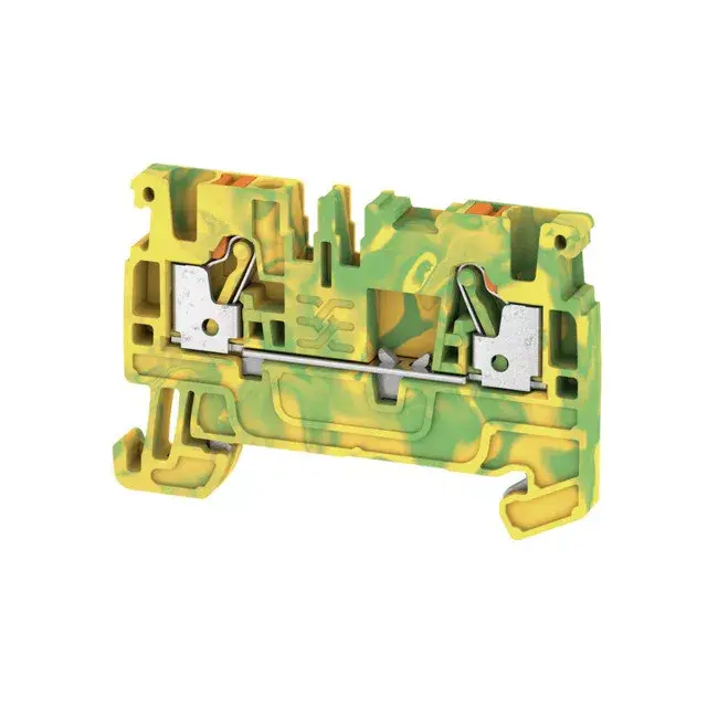 Weidmüller 1521680000 A2C 2.5 PE Földelő sorkapcsok, PUSH IN, 2.5 mm2;, zöld / sárga Szuper akció