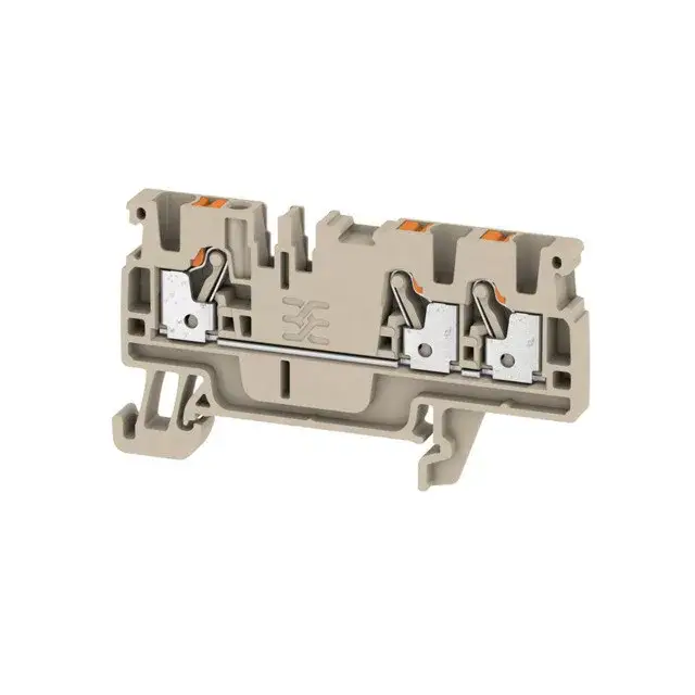 Rendeld meg most Weidmüller 1521740000 A3C 2.5 Átvezető sorkapocs, PUSH IN, 2.5 mm2;, 800 V, 24 A, Sötétbézs