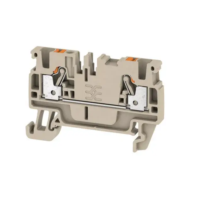 Nézd meg most Weidmüller 1521850000 A2C 2.5 Átvezető sorkapocs, PUSH IN, 2.5 mm2;, 800 V, 24 A, Sötétbézs
