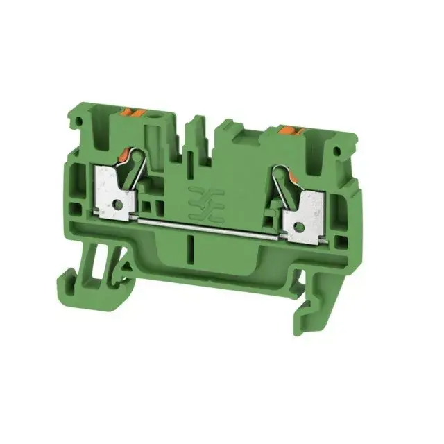 Weidmüller 1521950000 A2C 2.5 GN Átvezető sorkapocs, PUSH IN, 2.5 mm2;, 800 V, 24 A, Zöld Olcsó