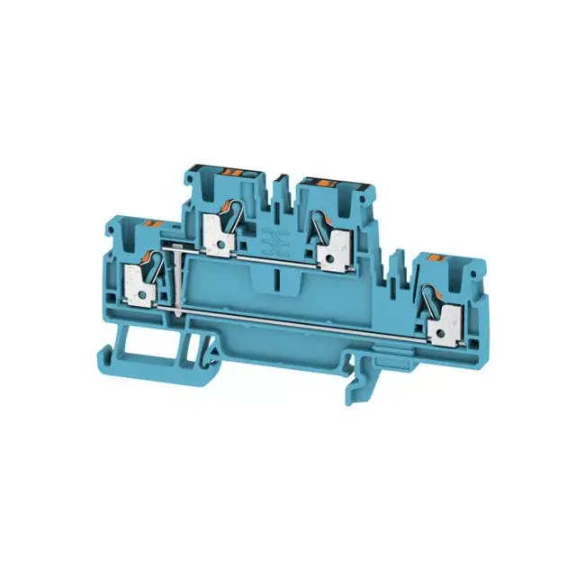 Szezonális akció Weidmüller 1547660000 A2T 2.5 VL BL Átvezető sorkapocs, PUSH IN, 2.5 mm2;, 800 V, 24 A, Kék