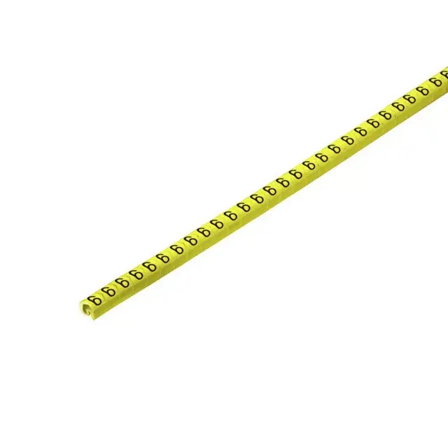 Weidmüller 1568241520 CLI C 02-3 GE/SW 6 CD CableLine, Vezeték és kábeljelölők, 1.3 - 3 mm, 3 x 3.4 mm, Sárga Outlet