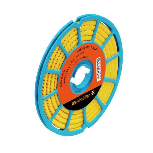 Újdonság Weidmüller 1568251514 CLI C 1-3 GE/SW 4 CD CableLine, Vezeték és kábeljelölők, 2.5 - 5 mm, 3 x 4.2 mm, Sárga