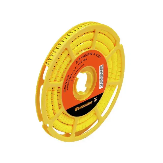 Weidmüller 1568261696 CLI C 2-4 GE/SW Y CD CableLine, Vezeték és kábeljelölők, 4 - 10 mm, 4 x 7 mm, Sárga Újdonság