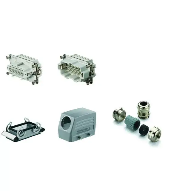 Weidmüller 1712510000 HDC-KIT-HE 10.110 Nehézcsatlakozó készlet HDC-készletek-Nagy igénybevételre tervezett csatlakozók, Készlet, HE, Méret: 4, Pólusok: 10, Csavaros csatlakozás, 500 V, 16 A, alumínium présöntvény, PG 16 Kedvezményes ár