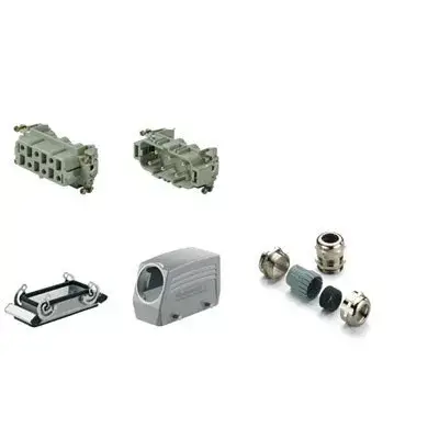 Weidmüller 1724000000 HDC-KIT-HSB 06.500 Nehézcsatlakozó készlet HDC-készletek-Nagy igénybevételre tervezett csatlakozók, Készlet, HSB, Méret: 6, Pólusok: 6, Csavaros csatlakozás, 400 V, 35 A, PG 21 Ajánlat