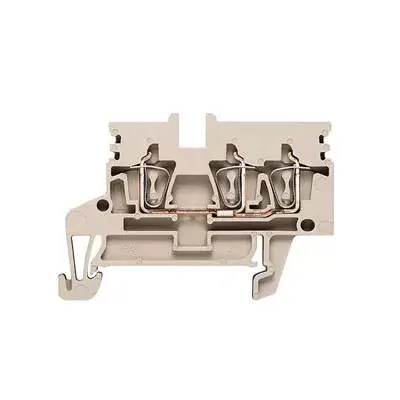 Szuper akció Weidmüller 1933720000 ZDU 2.5N/3AN Átvezető sorkapocs, Húzórugós csatlakozás, 2.5 mm2;, 800 V, 24 A, Sötétbézs ( WEIDMÜLLER 1933720000 )