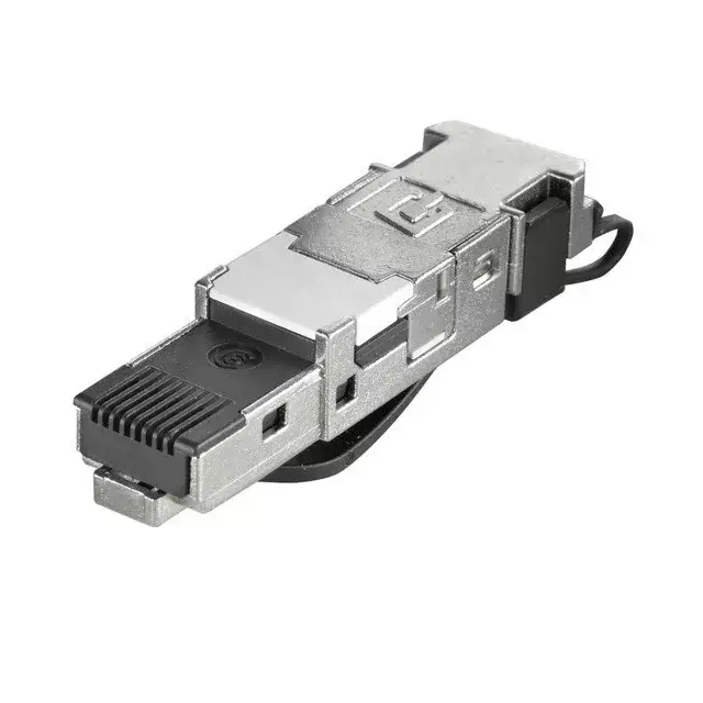 Weidmüller 1963600000 IE-PS-RJ45-FH-BK RJ45 csatlakozódugó, szerszám nélkül szerelhető, Cat.6<sub>A</sub> / E osztály<sub>A</sub> (ISO/IEC 11801 2010), 8 eres, 4 eres, EIA/TIA T568 A, EIA/TIA T568 B, PROFINET Legjobb ár