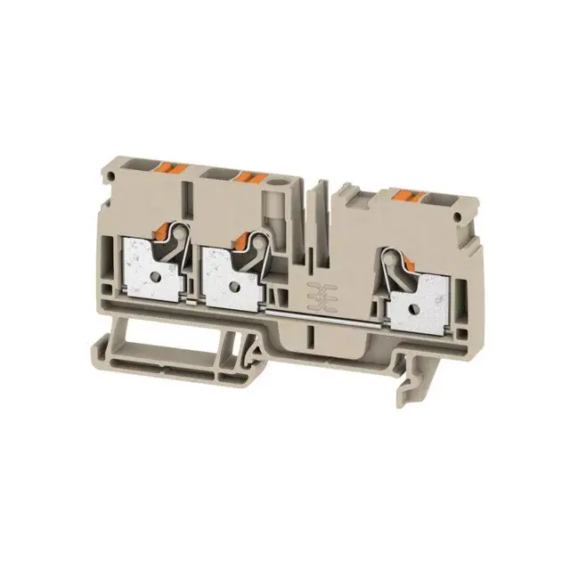 Weidmüller 1991820000 A3C 6 Átvezető sorkapocs, PUSH IN, 6 mm2;, 1000V AC / 1500V DC, 41 A, Sötétbézs Expressz kézbesítés