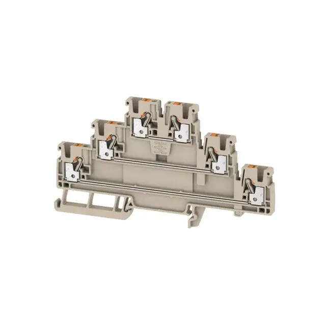 Weidmüller 2428510000 A3T 2.5 Átvezető sorkapocs, PUSH IN, 2.5 mm2;, 800 V, 22 A, Sötétbézs Utolsó esély