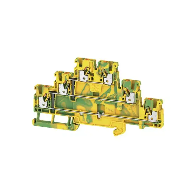 Bestseller Weidmüller 2428550000 A3T 2.5 PE Földelő sorkapcsok, PUSH IN, 2.5 mm2;, zöld / sárga