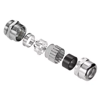 Weidmüller 2435180000 VG M32 EMV-4 MS 16-25 VG EMV GEN 4 (EMC cable gland with clamping cage), Tömszelence, M 32, 9, OD min. 16 - OD max. 25 mm, IP54, IP66, IP67, IP68 - 5 bar (30 min.), IP69K, Sárgaréz, nikkelezett Biztonságos fizetés