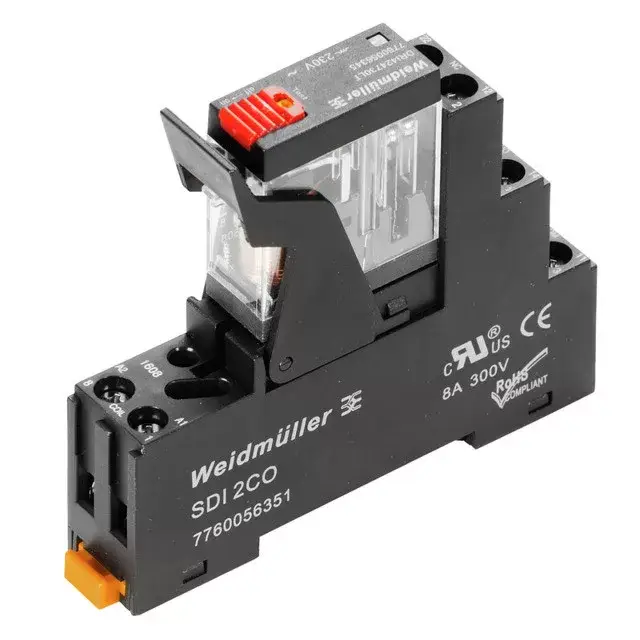 Weidmüller 2476920000 DRIKIT 24VAC 2CO LD/PB D-SERIES DRI, Relék, Érintkezők száma: 2 Váltóérintkező vizsgálógombbal AgNi, Névleges vezérlőfeszültség: 24 V AC, Folytonos áram: 5 A, Csavaros csatlakozás Legjobb ár