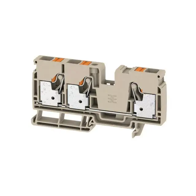 Weidmüller 2490520000 A3C 10 Átvezető sorkapocs, PUSH IN, 10 mm2;, 1000V AC / 1000V DC, 57 A, Sötétbézs Legkelendőbb