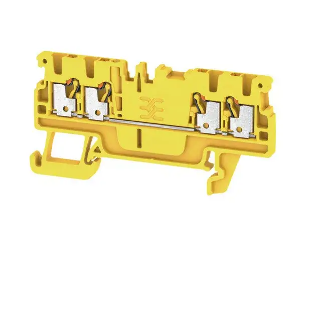 Legkelendőbb Weidmüller 2534450000 A4C 1.5 YL Átvezető sorkapocs, PUSH IN, 1.5 mm2;, 500 V, 17.5 A, Sárga