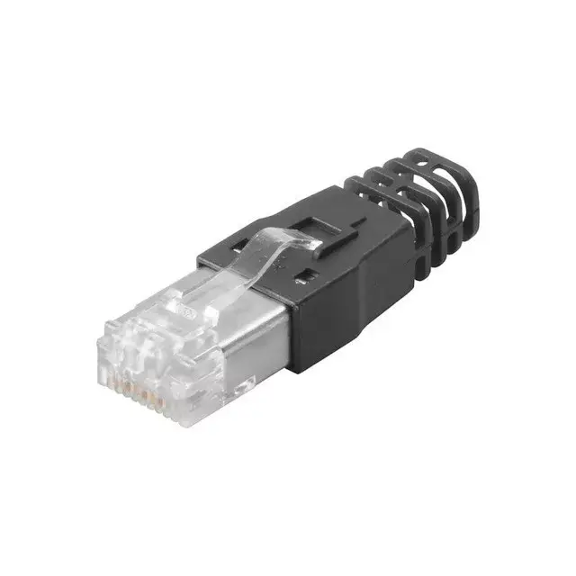 Weidmüller 2584980000 IE-PS-RJ45-TH-BK-P RJ45 krimpelhető csatlakozó dugó, with kink protection; 6.5 - 7.5 mm, Cat.6<sub>A</sub> / E osztály<sub>A</sub> (ISO/IEC 11801 2010) Exkluzív ajánlat