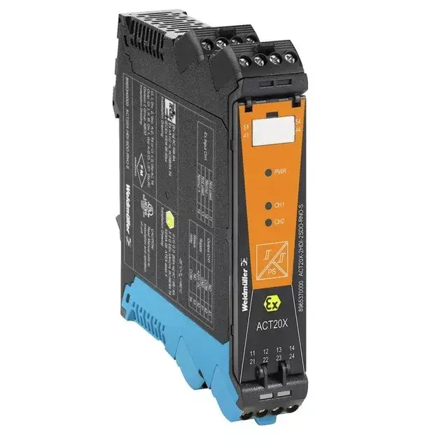 Outlet Weidmüller 8965340000 ACT20X-HDI-SDO-RNO-S EX-jelátalakítók/-leválasztók, Ex-input: NAMUR sensor/switch, Safe-output: relay, NO contact, 1 csatornás