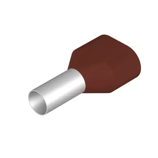 Weidmüller 9005170000 H10,0/26T ZH BR SV Érvéghüvely, Iker-érvéghüvely, 17 mm, 12 mm, Barna Árengedmény