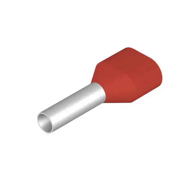 Vedd meg online Weidmüller 9018540000 H1,0/15D ZH ROT SV-iker piros műanyag gallérral Érvéghüvely, Iker-érvéghüvely, 12 mm, 8 mm, Piros