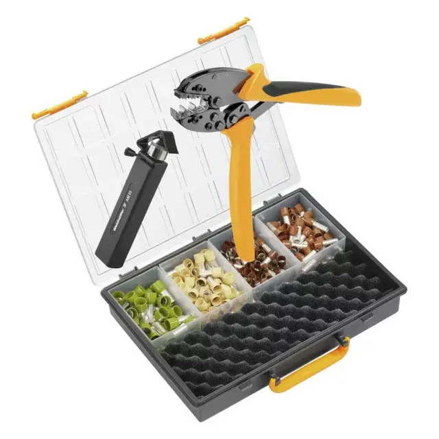Weidmüller 9028850000 CRIMP-SET PZ 50 Krimpelő szerszám készlet, Krimpelő szerszám: PZ 50, Csupaszoló szerszám: AM 25, Sínkód: Weidmüller Szezonális akció