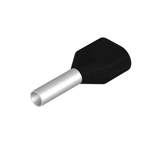Utolsó esély Weidmüller 9037470000 H1,5/16D ZH SW Érvéghüvely, Iker-érvéghüvely, 11 mm, 8 mm, Fekete