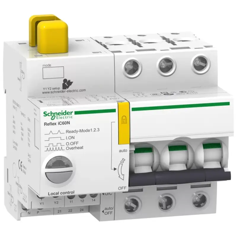 Vásárlói kedvenc Schneider A9C62310 ACTI9 Reflex iC60N beépített megszakító vezérlés, 3P, C, 10A