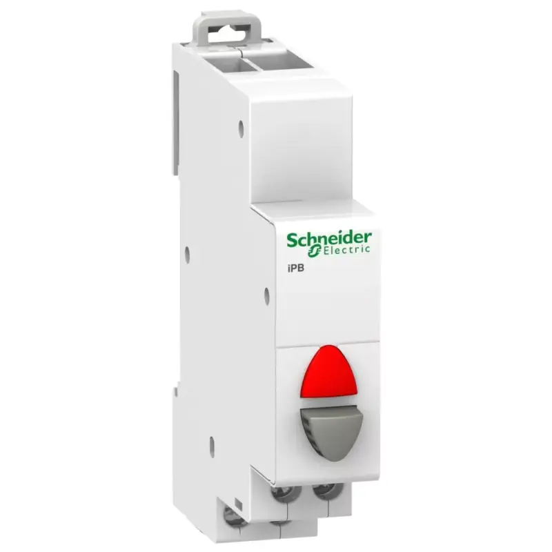 Schneider A9E18037 ACTI9 iPB nyomógomb, 1NC, szürke, piros LED, 110-230VAC Nézd meg most