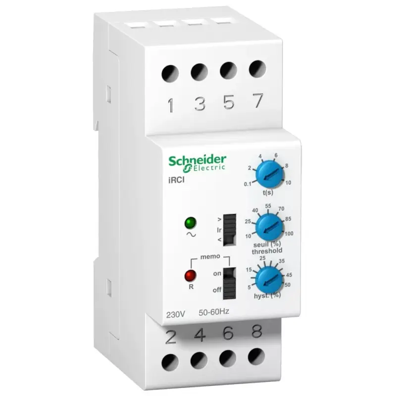 Schneider A9E21181 ACTI9 iRCI áramfigyelő relé, 2P, 8A, Uc 230VAC Végkiárusítás