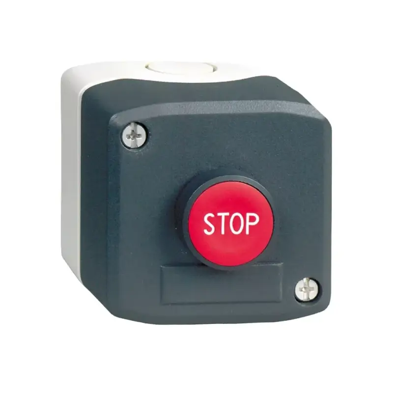 Schneider XALD114 Harmony XALD tokozott nyomógomb, 1NC, 1 piros nyomógomb, "Stop" felirat Kiárusítás