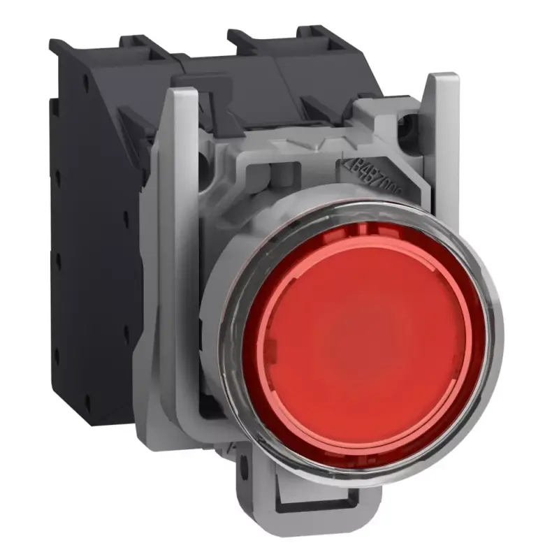 Schneider XB4BP483BM5GEX Harmony ATEX DG komplett nyomógomb, Ø22, védősapkás, 1NC, 24-240VAC/DC, piros Kihagyhatatlan ajánlat