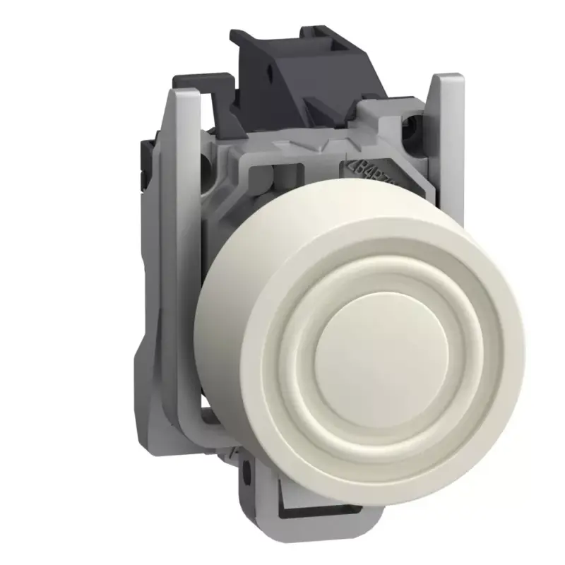 Schneider XB4BPS11GEX Harmony ATEX DG komplett nyomógomb, Ø22, beépített védősapkás, 1NO, fehér Népszerű