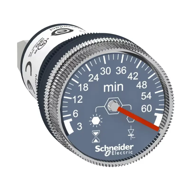 Schneider XB5DTGM5 Harmony homloklapi időzítő, 3m-60m, Ø22, 100-240VAC/DC Gyors szállítás